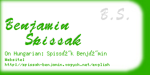 benjamin spissak business card